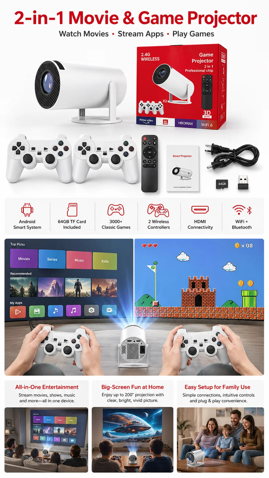 HY300 PRO Gaming Projector - Product media 1