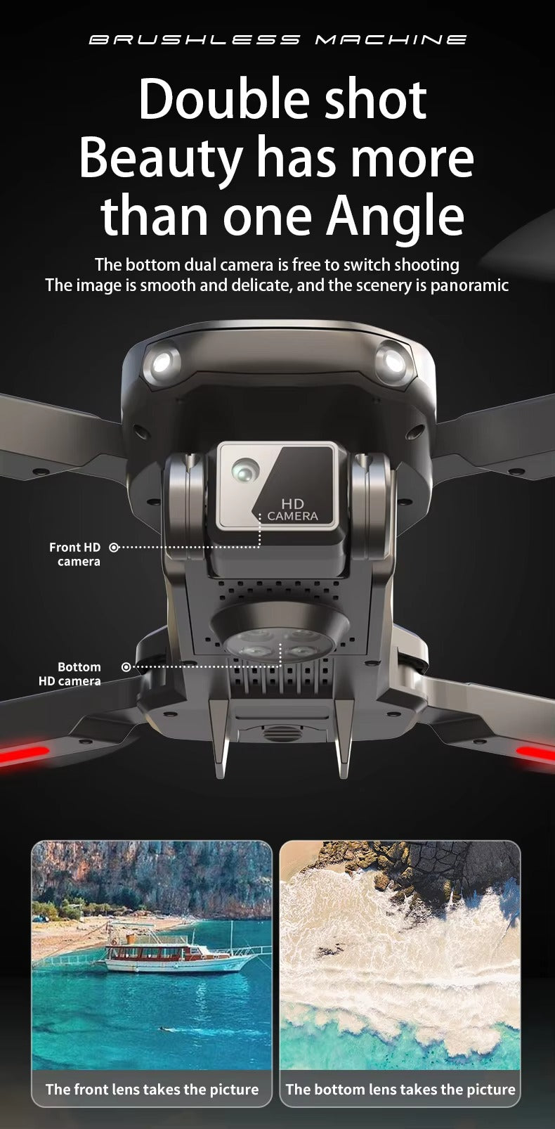 Z102 4K HD Foldable Shock-Absorbing EIS Anti-Shake Smart Drone