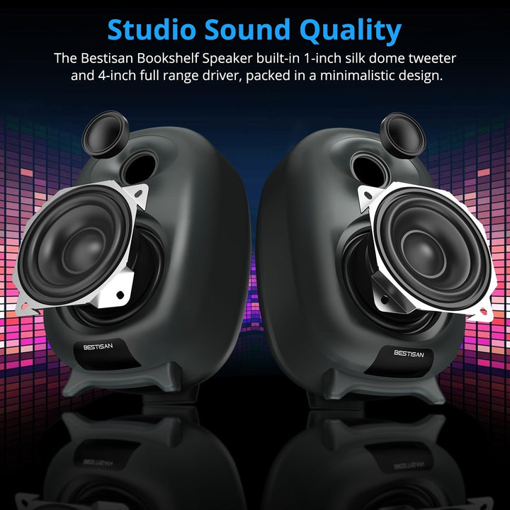 SR6 Premium 3" Active Bookshelf Speakers