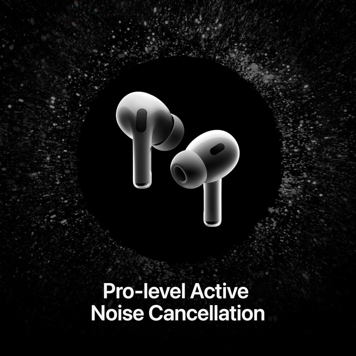 AirPods Pro (2nd generation) with MagSafe Case (USB-C) Bluetooth (White, True Wireless) With One Year Warranty