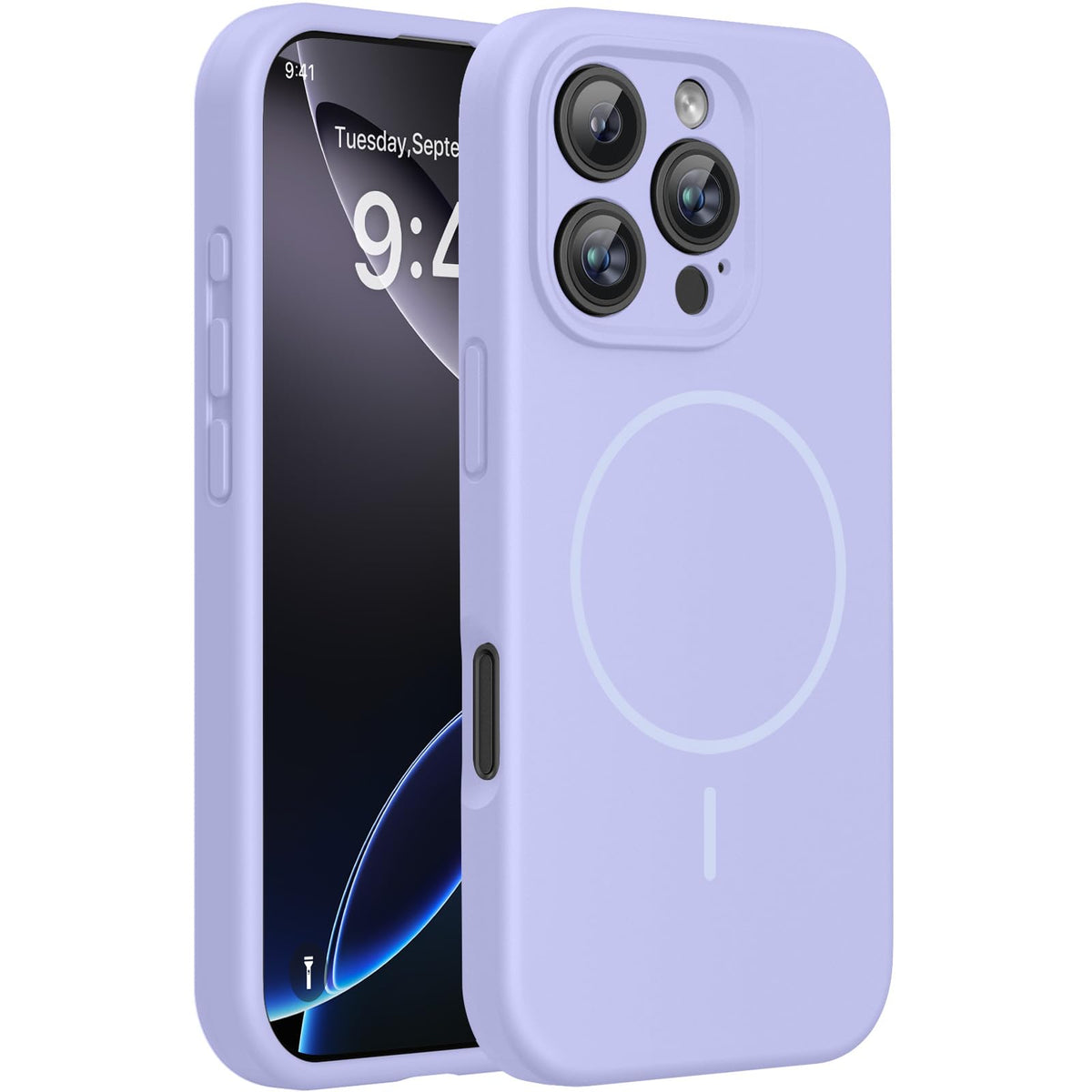 Magnetic for iPhone 17 Pro Max Case, Compatible with MagSafe, Integrated Silicone Camera Control Cover, 3.0mm Thicken Shockproof Drop Protection Phone Case for 17 ProMax, Orange