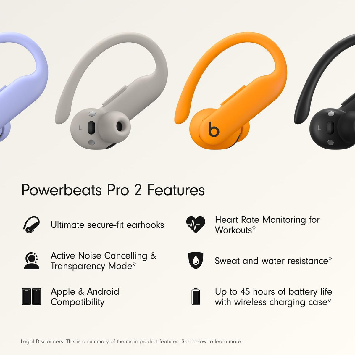 Beats Powerbeats Pro 2 - Wireless Active Noise Canceling Earbuds,Drops to an All-Time Low
