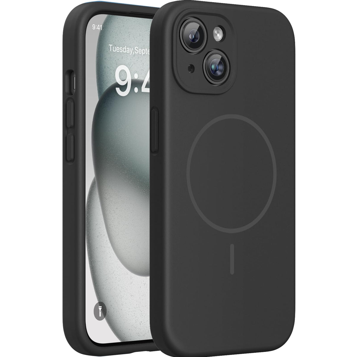 Magnetic for iPhone 17 Pro Max Case, Compatible with MagSafe, Integrated Silicone Camera Control Cover, 3.0mm Thicken Shockproof Drop Protection Phone Case for 17 ProMax, Orange