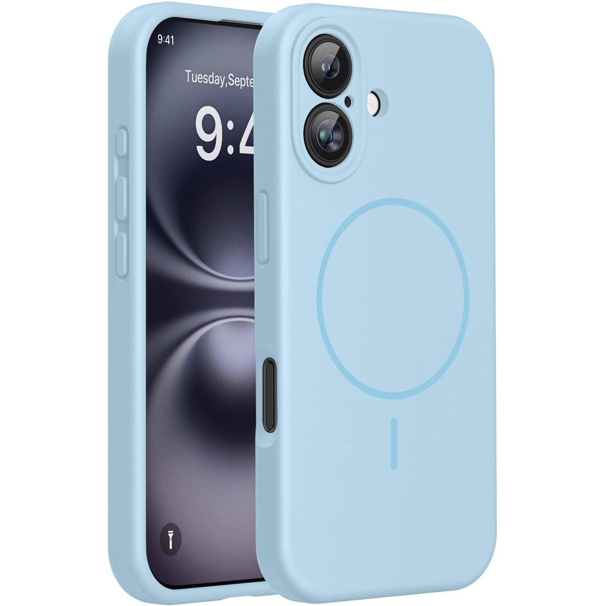Magnetic for iPhone 17 Pro Max Case, Compatible with MagSafe, Integrated Silicone Camera Control Cover, 3.0mm Thicken Shockproof Drop Protection Phone Case for 17 ProMax, Orange