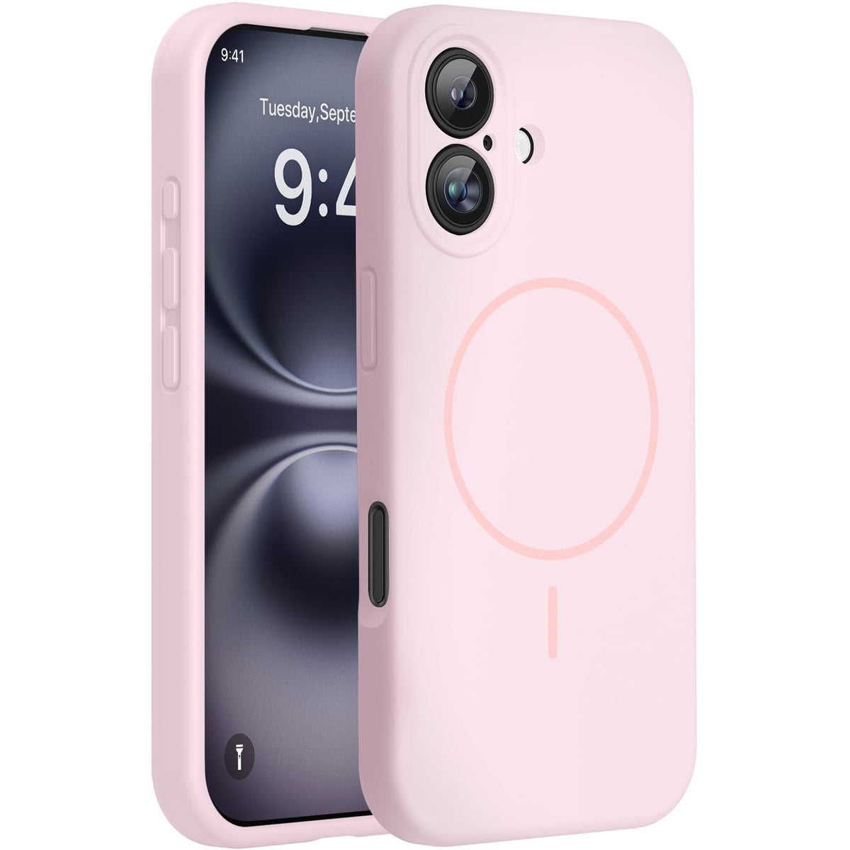 Magnetic for iPhone 17 Pro Max Case, Compatible with MagSafe, Integrated Silicone Camera Control Cover, 3.0mm Thicken Shockproof Drop Protection Phone Case for 17 ProMax, Orange