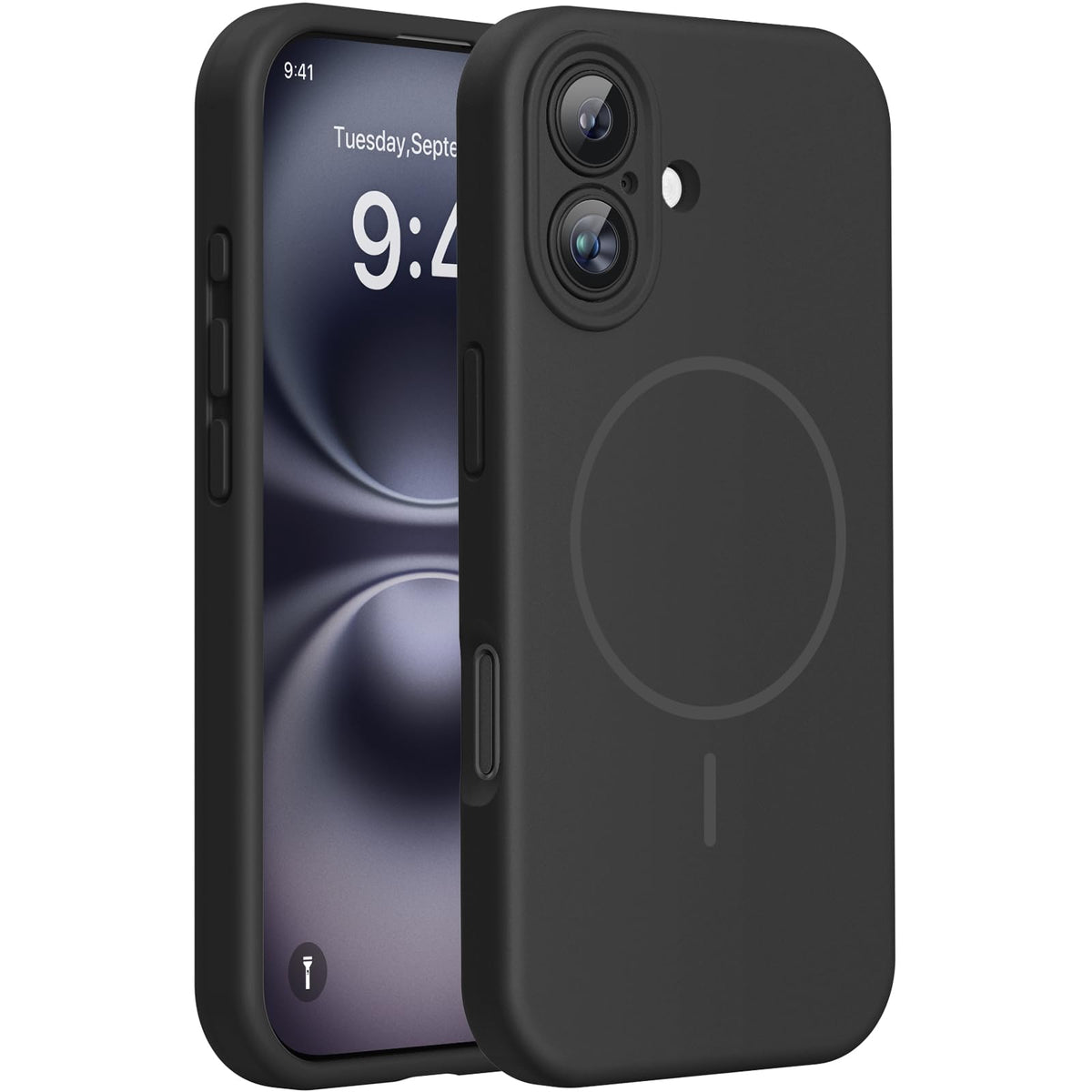Magnetic for iPhone 17 Pro Max Case, Compatible with MagSafe, Integrated Silicone Camera Control Cover, 3.0mm Thicken Shockproof Drop Protection Phone Case for 17 ProMax, Orange