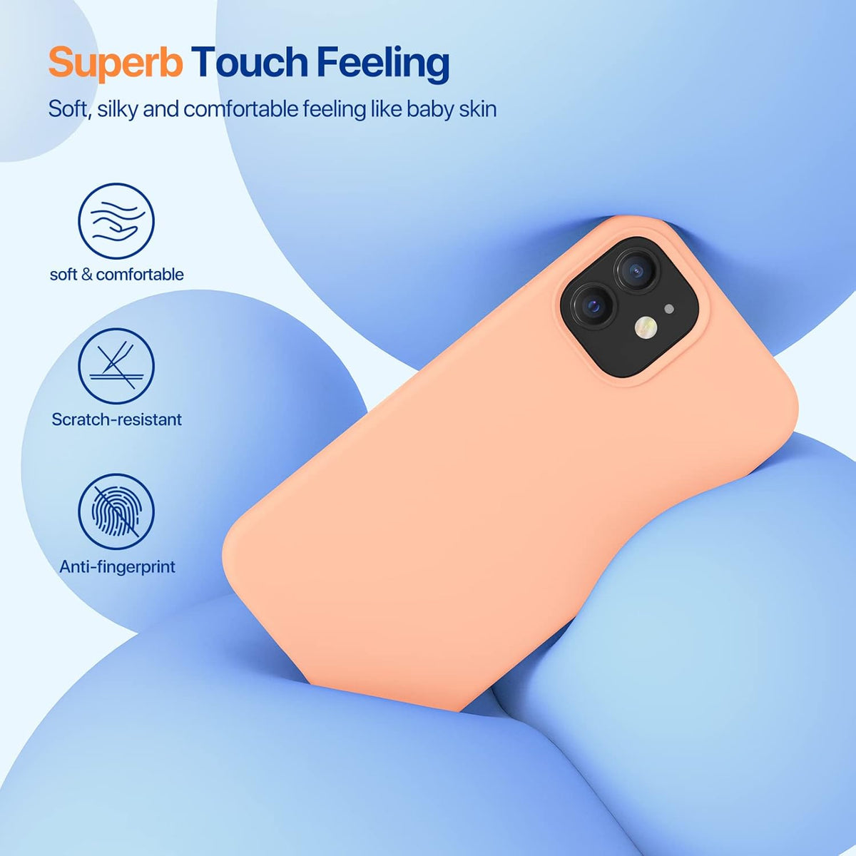 Magnetic for iPhone 17 Pro Max Case, Compatible with MagSafe, Integrated Silicone Camera Control Cover, 3.0mm Thicken Shockproof Drop Protection Phone Case for 17 ProMax, Orange