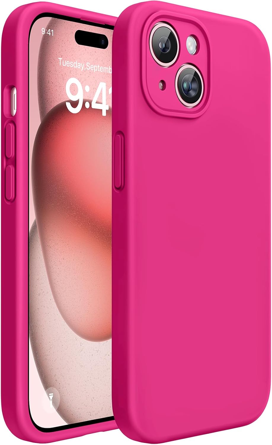 Magnetic for iPhone 17 Pro Max Case, Compatible with MagSafe, Integrated Silicone Camera Control Cover, 3.0mm Thicken Shockproof Drop Protection Phone Case for 17 ProMax, Orange