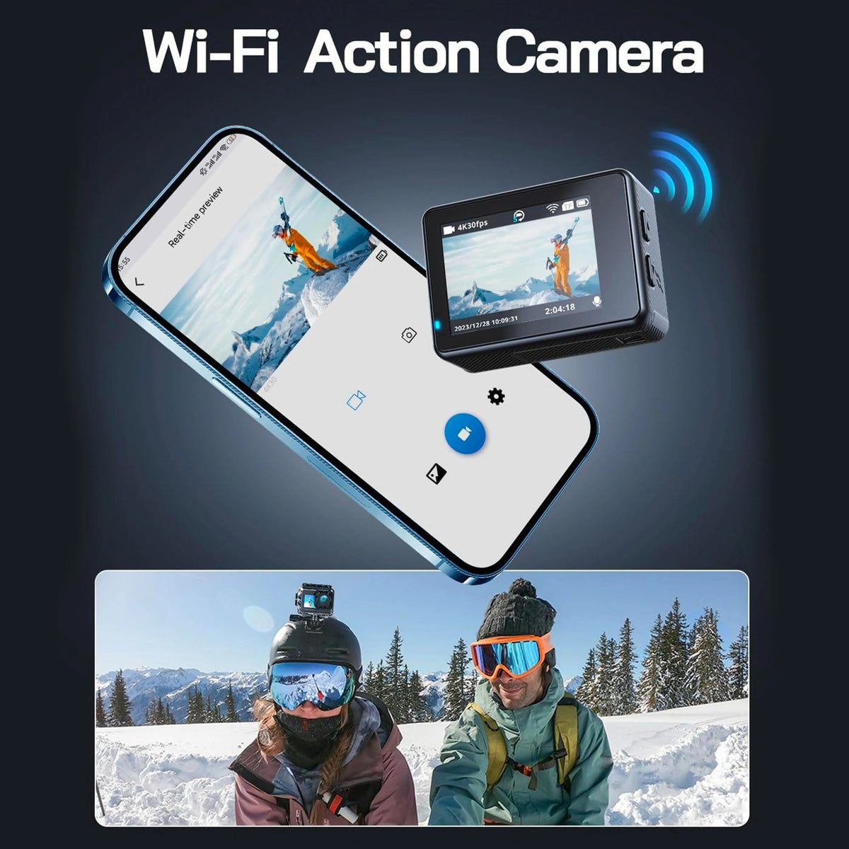 V11 Dual Screen Action Camera