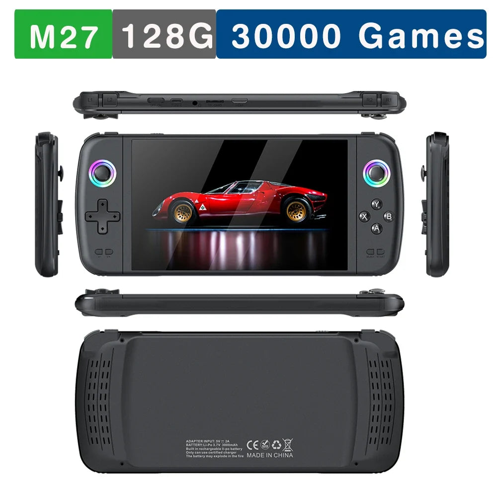 M27 Portable Pocket Retro Handheld Video Game Console 7.0Inch IPS Screen 1024*600 Display Support LINUX HDMI for boys game gift