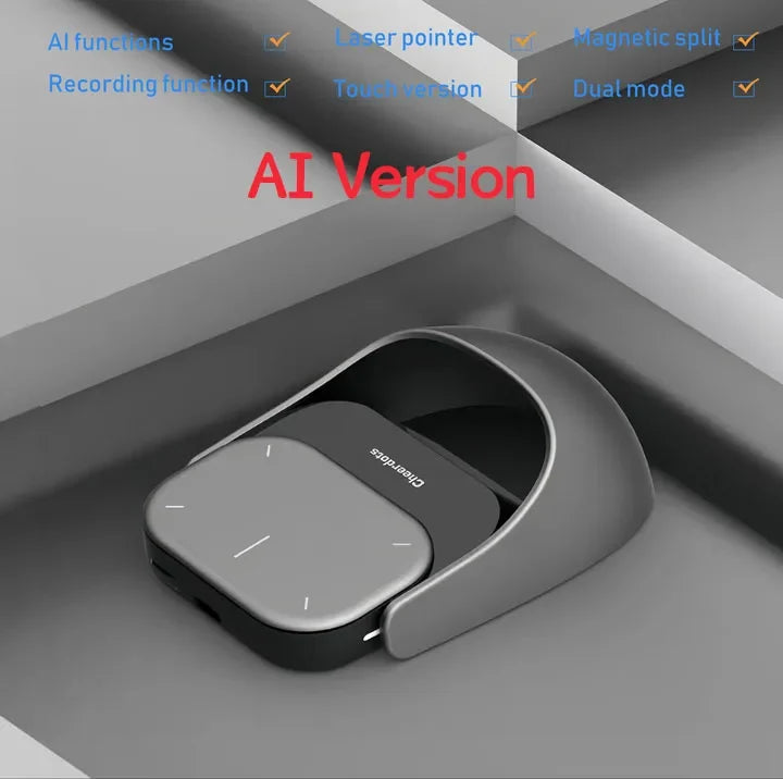 Cheerdots 2 Detachable Air Mouse Wireless Touchpad All-in-one Pocket AI Recording ChatGPT Enabled Mouse Customized Gaming Mouse