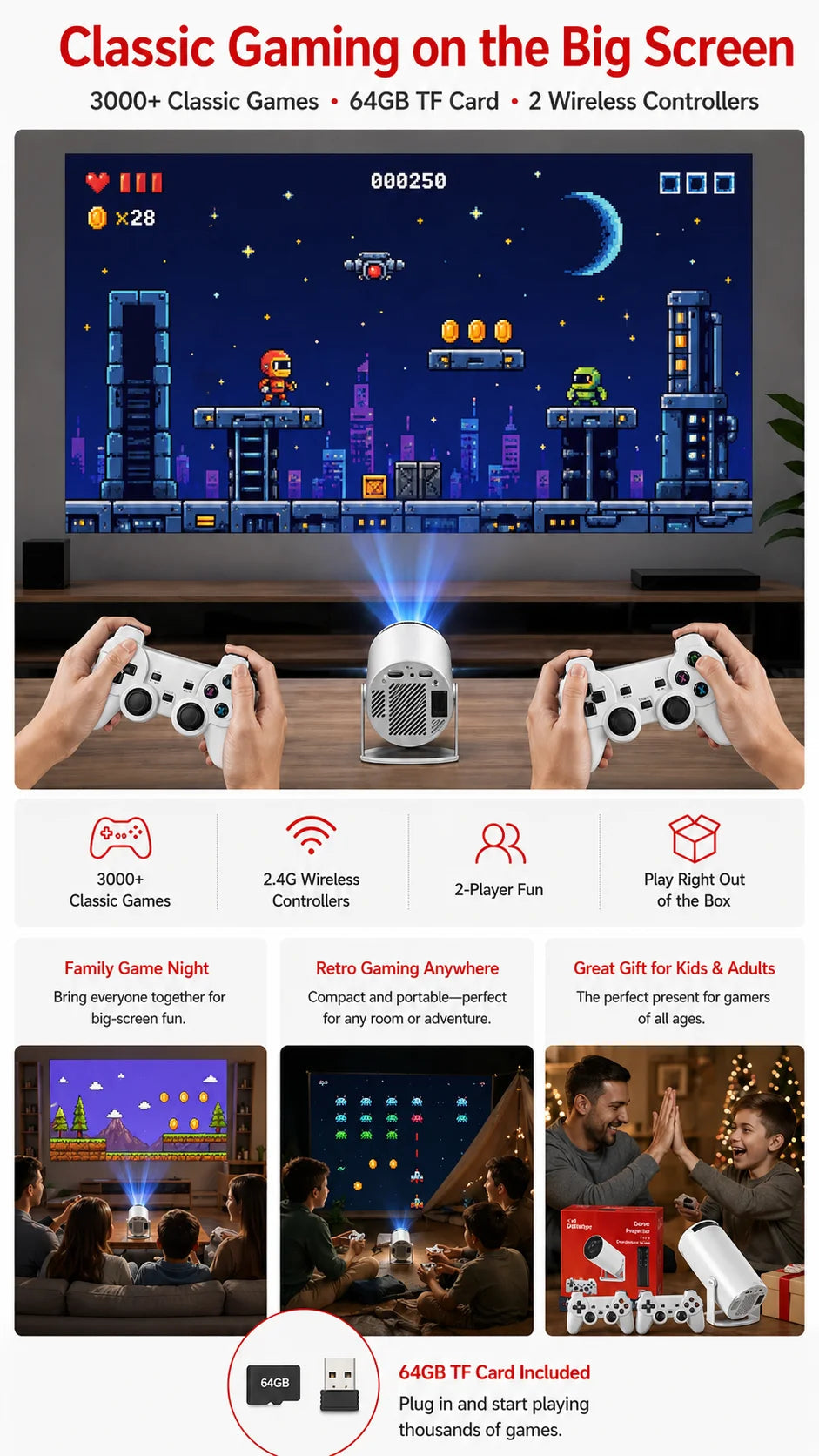HY300 PRO Gaming Projector - Product media 3