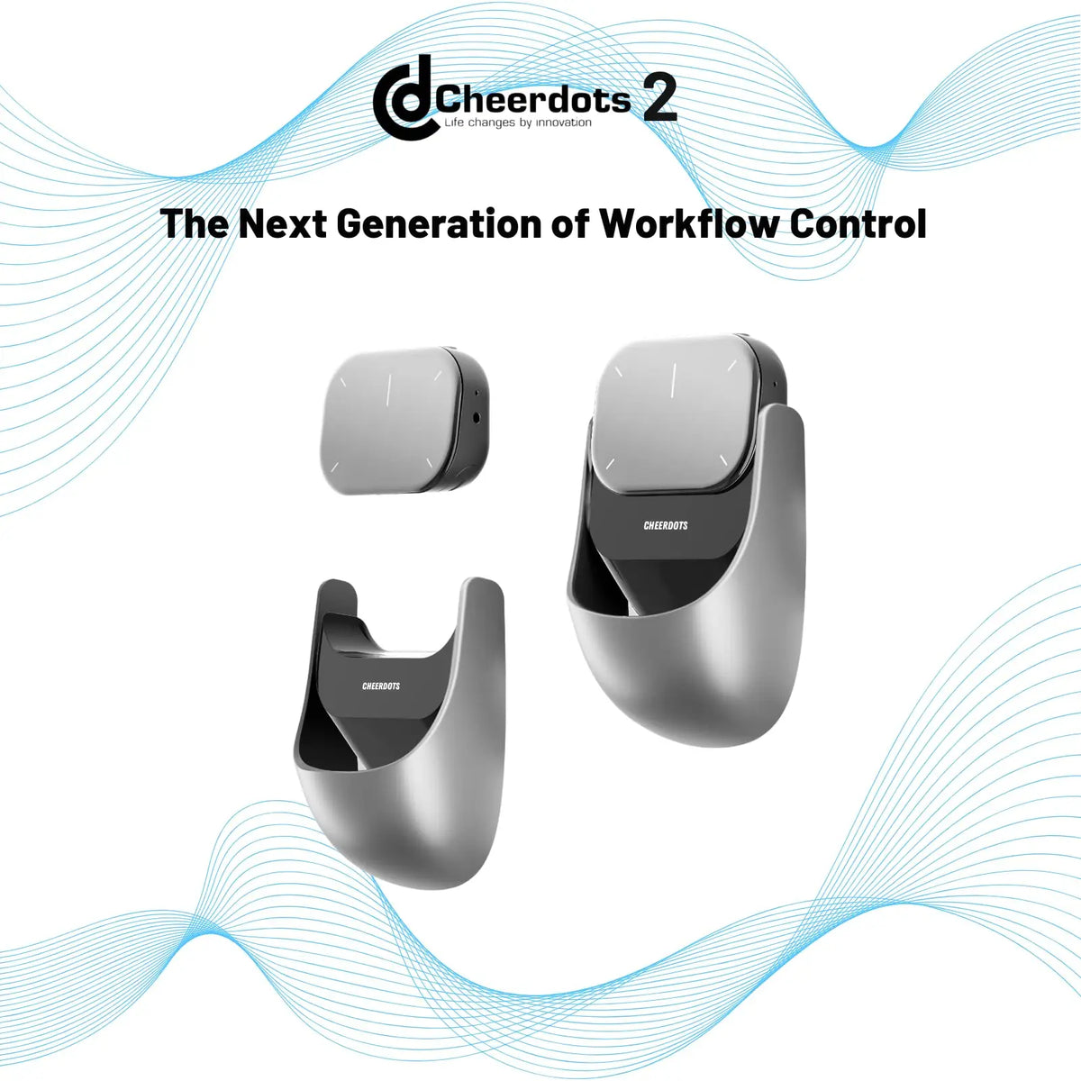 Cheerdots 2 Detachable Air Mouse Wireless Touchpad All-in-one Pocket AI Recording ChatGPT Enabled Mouse Customized Gaming Mouse